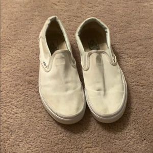 White Vans Slip-Ons